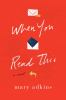 Book cover for "When you read this"